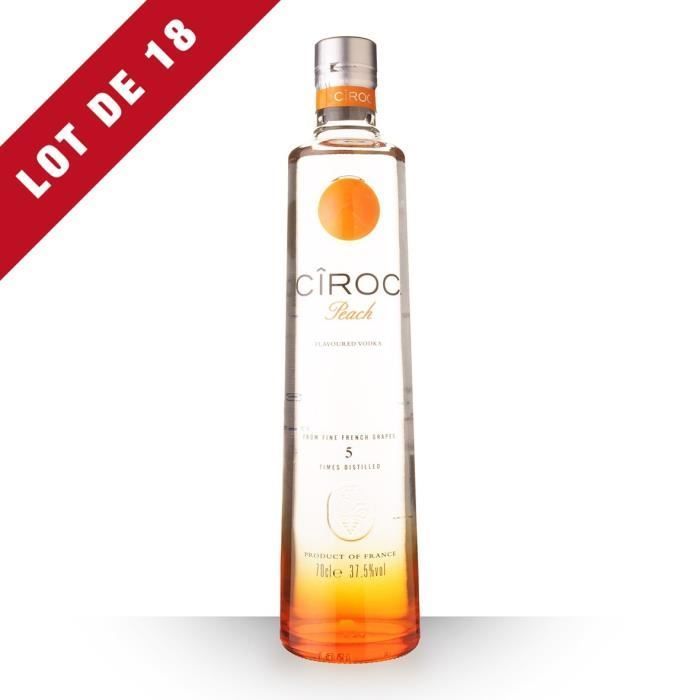 Lot De 18 - Ciroc Peach - 18x70cl - Vodka