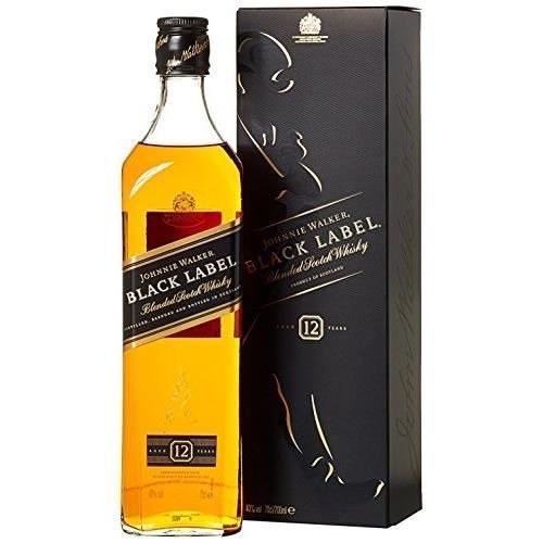 Johnnie Walker Black Label Blended Scotch Whisky, 70cl