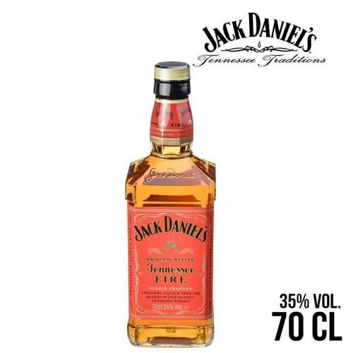 Whisky Jack Daniels Tennessee Fire 70cl 7,4 X 7,4 X 24,5 Cm