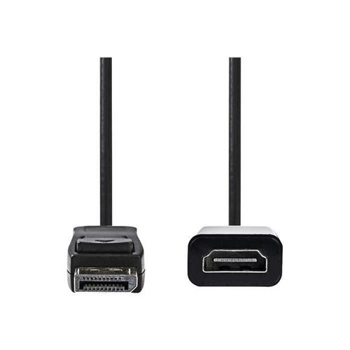 NEDIS DisplayPort - HDMI? Cable - DisplayPort Male - HDMI? ouput - 0.2 m - Noir