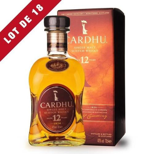18x Cardhu 12 Ans Whisky Single Malts - Etui - 18x70cl