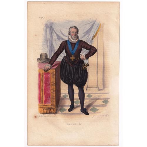 Gravure 1839 Portrait Henri Iv Henri De Bourbon Roi De France Pau Navarre Pyrénées Atlantiques