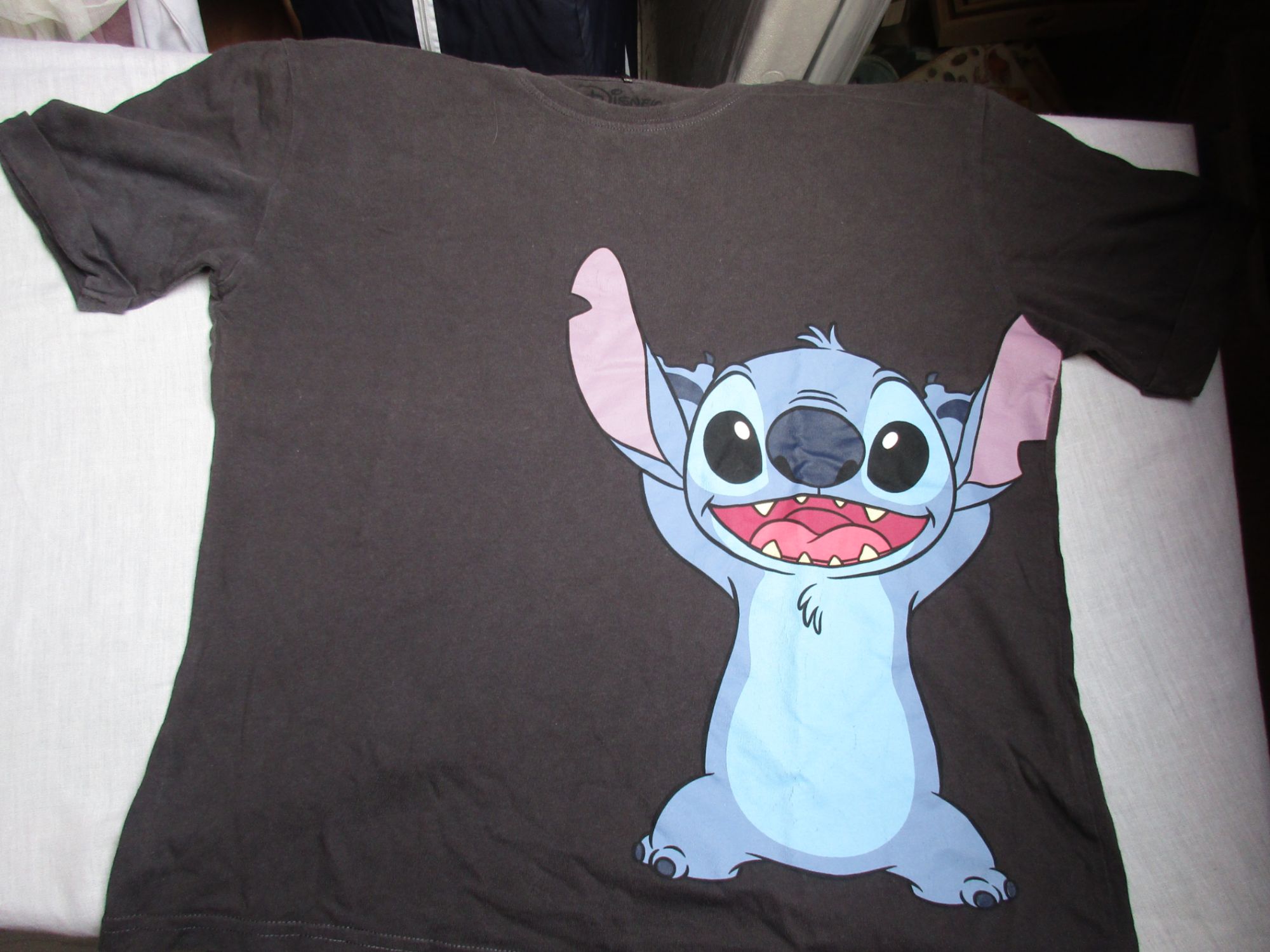 T-Shirt Gris "Stitch", Xxs