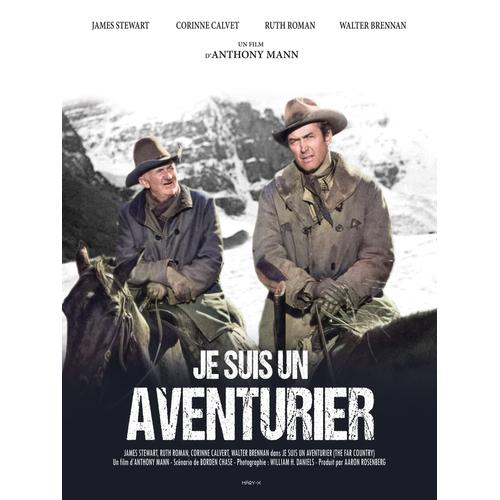 Je Suis Un Aventurier (The Far Country) - Véritable Affiche De Cinéma Pliée - Format 40x60 Cm - De Anthony Mann Avec James Stewart, Ruth Roman, Corinne Calvet - 1954 Réédition 2019