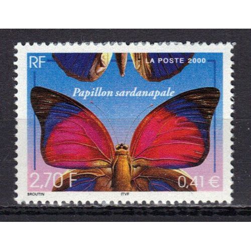 France 2000 : Faune : Papillon Sardanapale