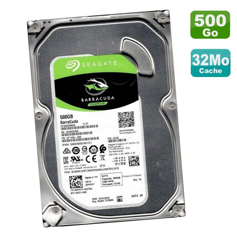 Seagate Disque Dur Interne 500 Go à prix pas cher