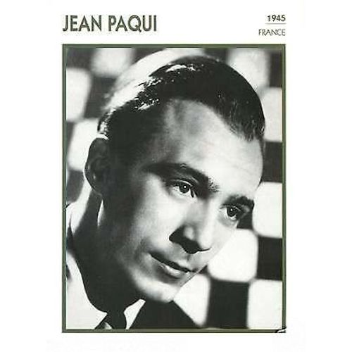 Fiche Portrait De Star Jean Paqui
