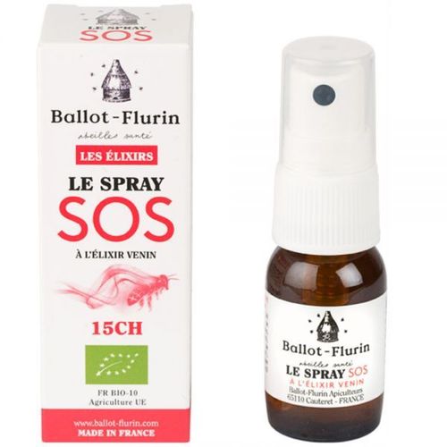 Spray Sos Bio - Elixir De Venin D'abeilles 15 Ml - Ballot-Flurin 