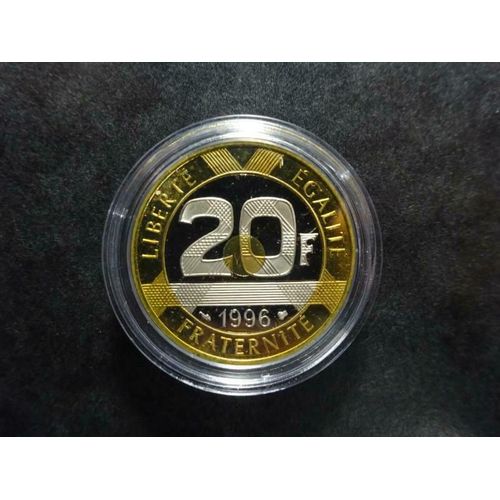 Rare 20 Francs Mont Saint Michel 1996 Du Coffret Be - Neuve Sous Capsule