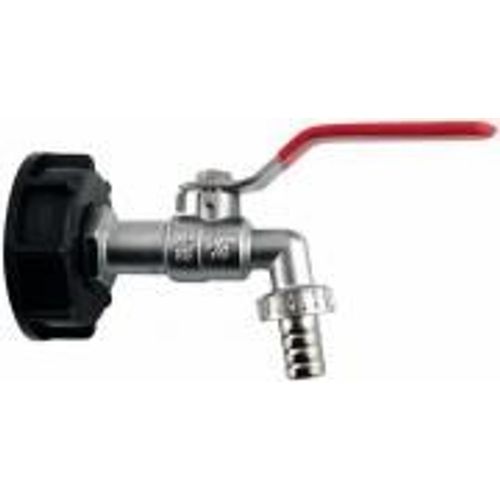 Raccord S60x6 avec vanne pour cuve IBC