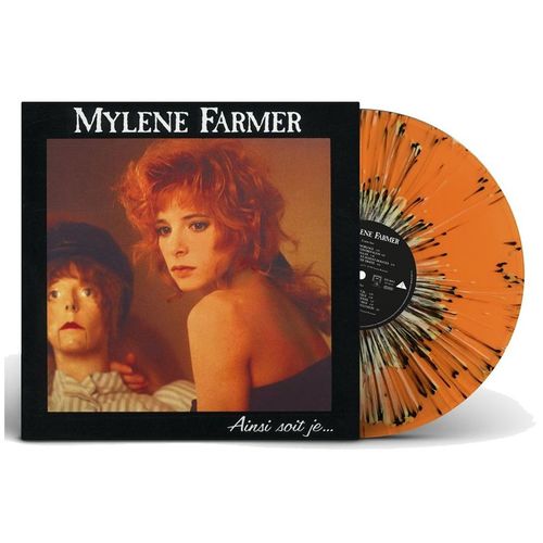 Mylene Farmer Album 33tours Ainsi Soit Je... Exclusivité Vinyle Couleur Orange Splatter
