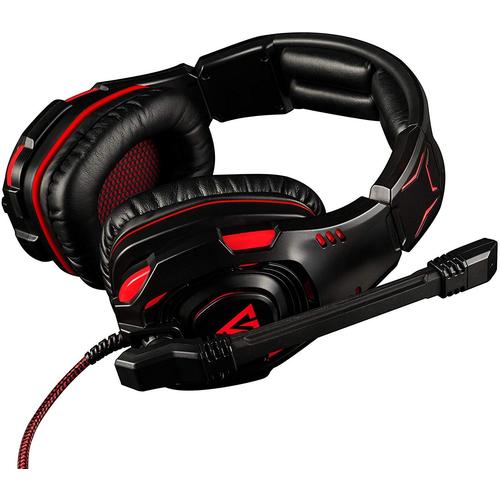 Modecom VOLCANO GHOST Casque micro Noir/Rouge