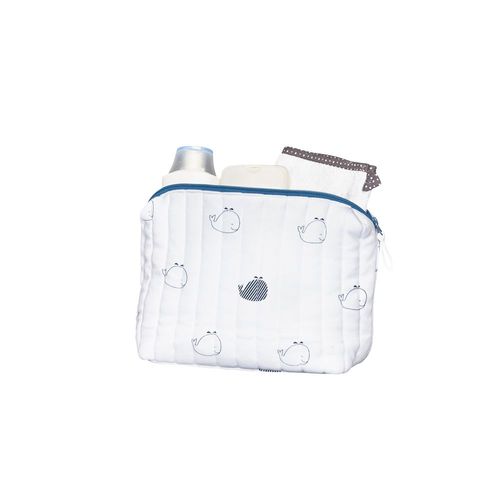 Trousse De Toilette Bébé Blue Baleine - Sauthon Baby Deco