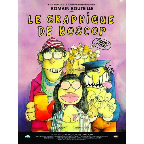 Le Graphique De Boscop - Véritable Affiche De Cinema Pliée - Format 40x60 Cm - De Sotha, Georges Dumoulin Avec Romain Bouteille, Sotha, Catherine Mitry - Le Café De La Gare - 1976 Réédition 2018