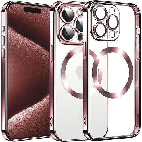 Coque Silicone Pour Iphone 15 Pro Max Couleur Rose Compatible Magsafe Little Boutik®