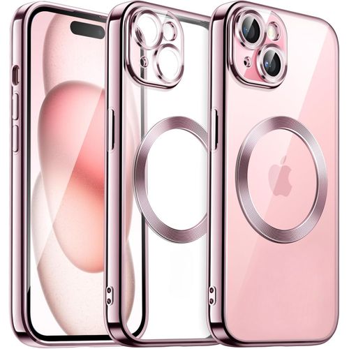 Coque Silicone Pour Iphone 15 Plus Couleur Rose Compatible Magsafe Little Boutik®
