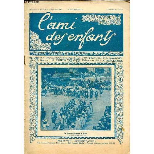 L Ami Des Enfants, Journal Illustré De L Enfance Et De La Jeunesse - Hebdomadaire N°2270 -3 Septembre 1927 - La Fête Des Vignerons À Vevey
