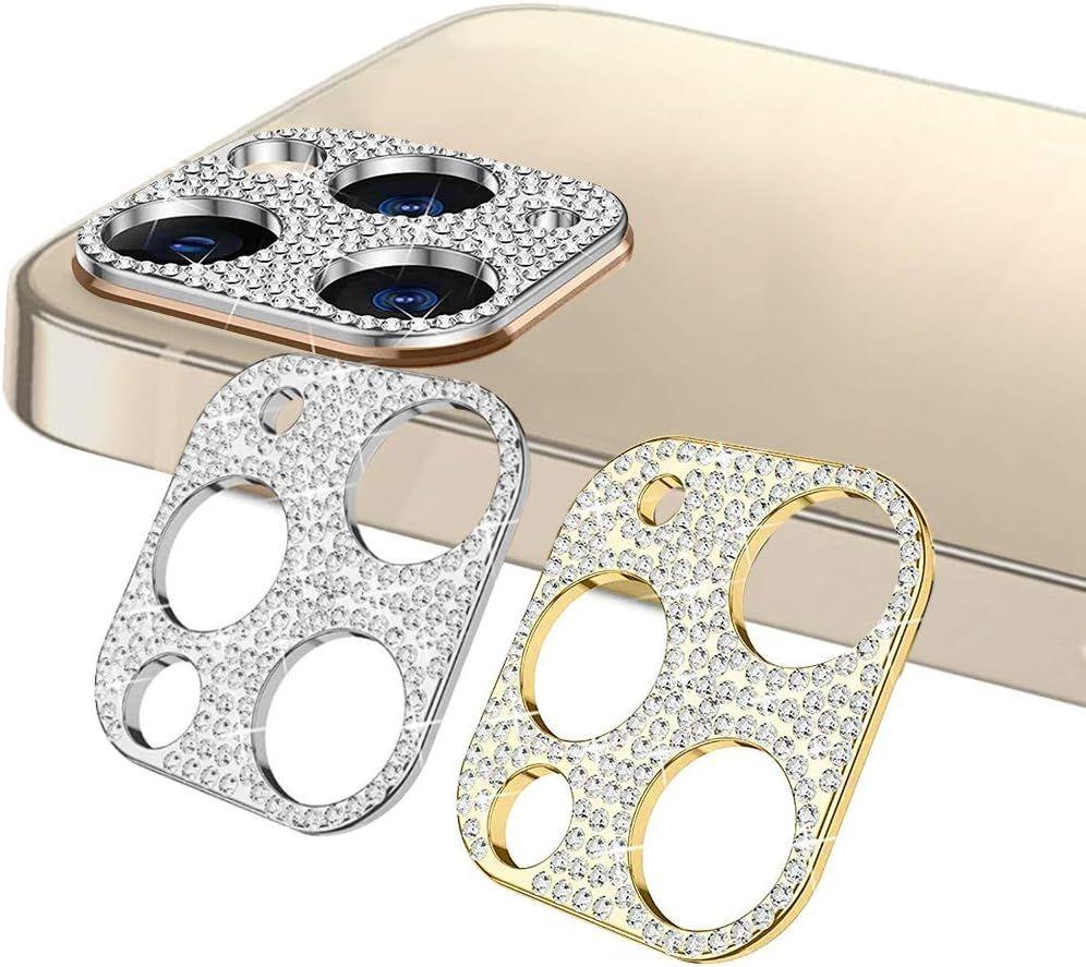 2 Pices Diamant Camra Arrire Protecteur Pour Iphone 12 Pr...