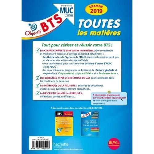 Bts Muc Toutes Les Matières - 1re Et 2e Années