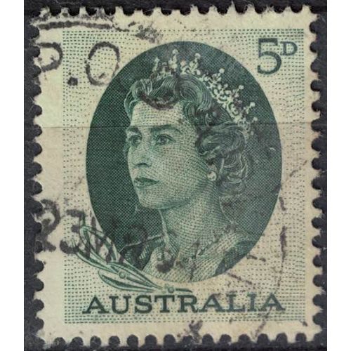 Australie 1963 Oblitéré Used Queen Elizabeth Ii Reine Couronne Et Diadème Su