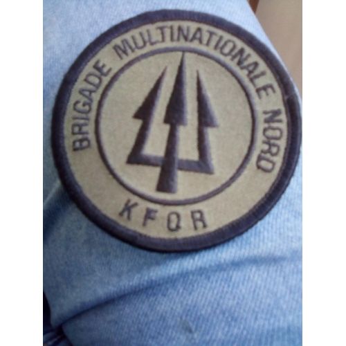 Écusson Velcro Brigade Multinationale Nord Kfor