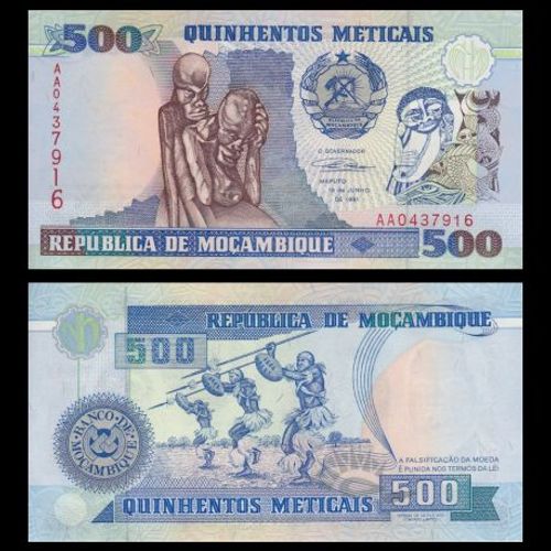 Billet Mozambique 500 Meticais