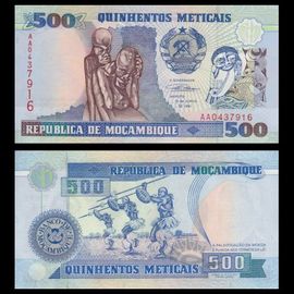 Billet Mozambique 500 Meticais
