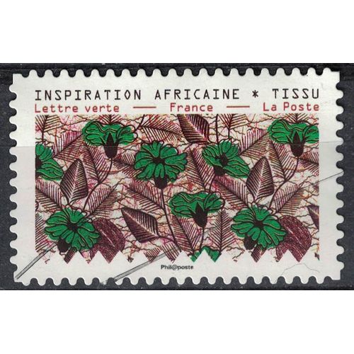 France 2019 Oblitéré Used Tissus Motifs Nature Inspiration Africaine Timbre 03 Y&t 1663 Su