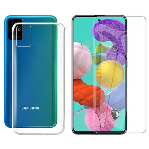 Protection Intégrale 360 Degres Samsung Galaxy A51 2019 / 2020 : Coque Gel De Protection En Tpu Invisible Arrière Transparente Et Protection Écran Classique Nouvel Galaxy A51 - Accessoires Pochette Case