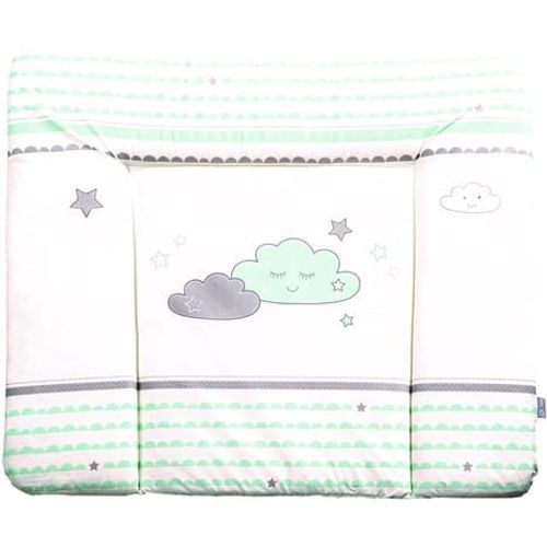 Matelas À Langer Doux Revêtu Pu "Happy Cloud" - 85x75 Cm - Imprimé Nuages - Roba