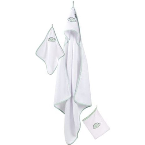 Set Pour Le Bain Happy Cloud - Roba - Cape De Bain + Serviette Et Gant De Toilette