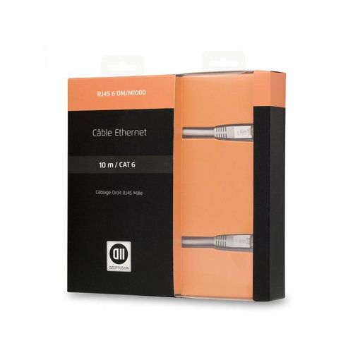 D2 Diffusion Cable RJ45 droit male 10m CAT 6