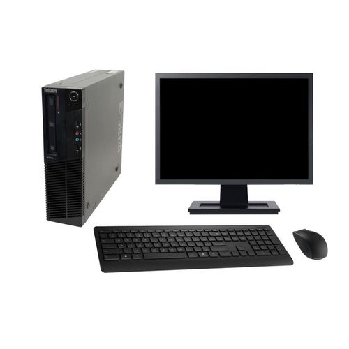 PC Lenovo M82 SFF Ecran 27" Intel G630 RAM 4Go SSD 120Go Windows 10 Wifi