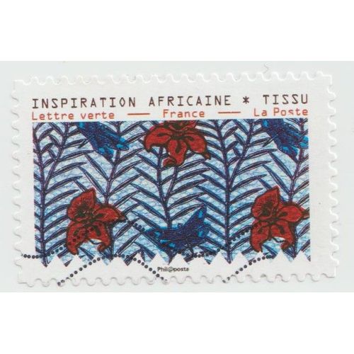 Timbre Inspiration Africaine.Tissu