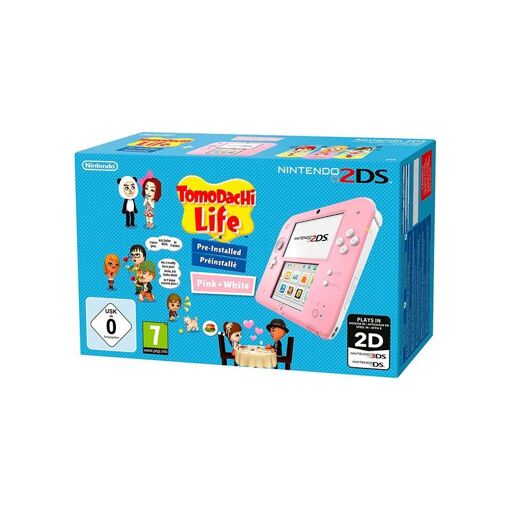 Nintendo 2DS HW + Tomodachi Life Nintendo Rose