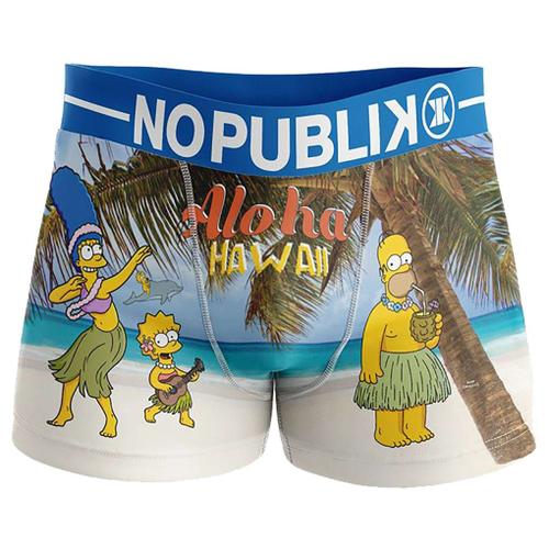 Boxer No Publik Featuring Simpsons Homme Confort Et Fantaisie En Coton -Assortiment Modèles Photos Selon Arrivages- 15418 En Microfibre