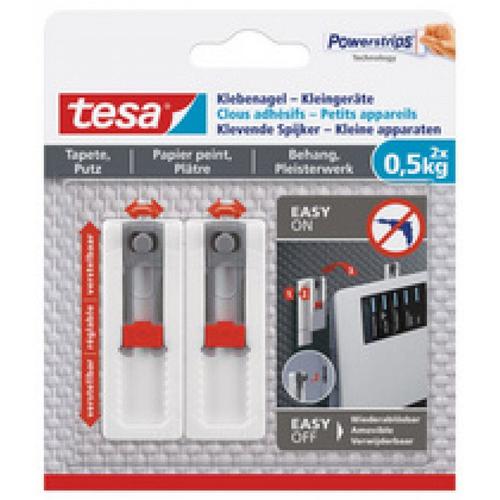 tesa Powerstrips Clou adhésif, pour papier peint et plâtre