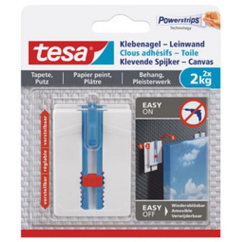 tesa Powerstrips Clou adhésif, pour papier peint et plâtre