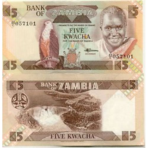 Billet Zambie 5 Kwacha