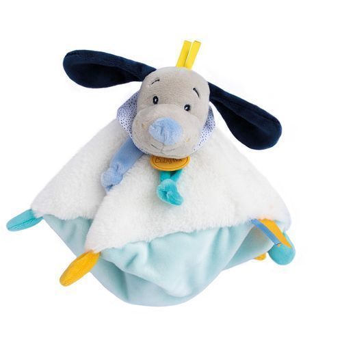 Doudou Babynat Chien Bleu Plat - Pepin