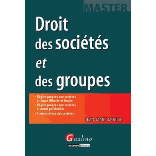 Droit Des Sociétés Et Des Groupes