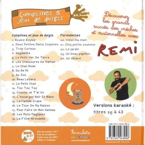 Comptines Et Jeux De Doigts - Tome 4 (1 Cd Audio)