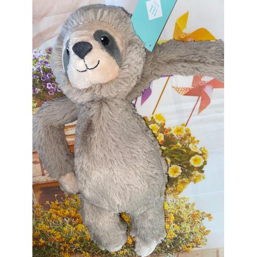 Doudou Paresseux Tex Baby Marron Peluche Jouet Bébé Naissance