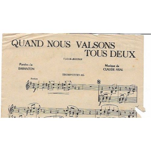 Quand Nous Valsons Tous Deux - Quel Beau Jour Pour L'amour