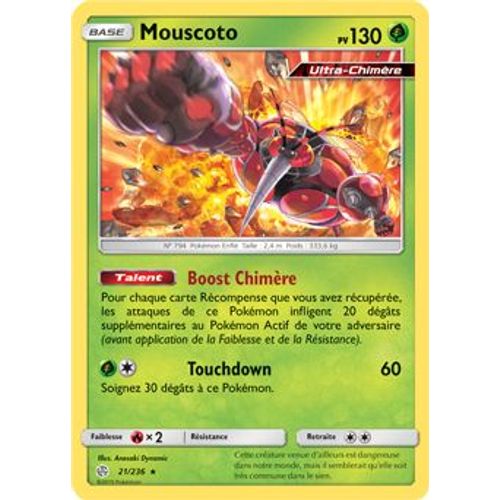 Carte Pokémon Francaise Rare Holo 21 /236 Mouscoto Éclipse Cosmique