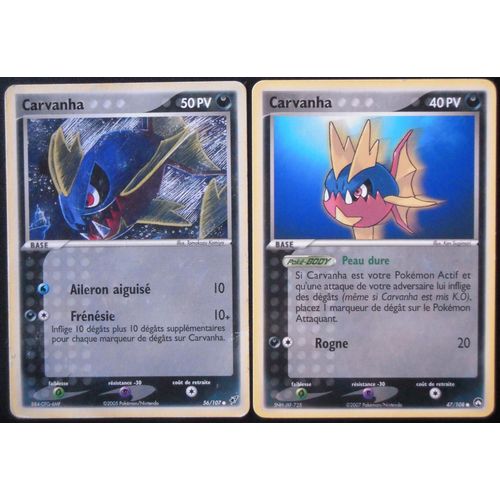 Carvanha Deoxys - 56/107 + Carvanha Gardiens Du Pouvoir - 47/108