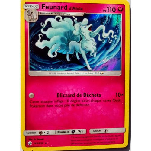 Carte Pokémon Francaise Rare Reverse 145 /236 Feunard Éclipse Cosmique