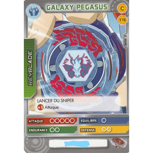 Carte - Beyblade Battle Card Collection - Serie 2 - C 176 - Galaxy Pegasus