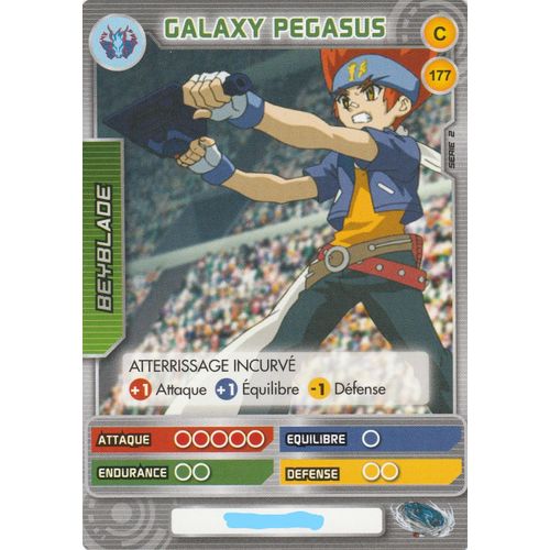 Carte - Beyblade Battle Card Collection - Serie 2 - C 177 - Galaxy Pegasus