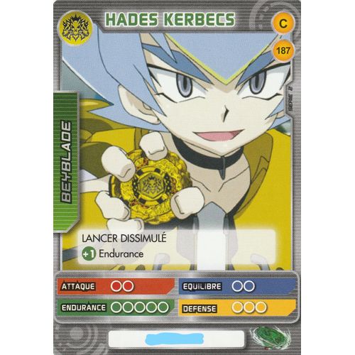 Carte - Beyblade Battle Card Collection - Serie 2 - C 187 - Hades Kerbecs